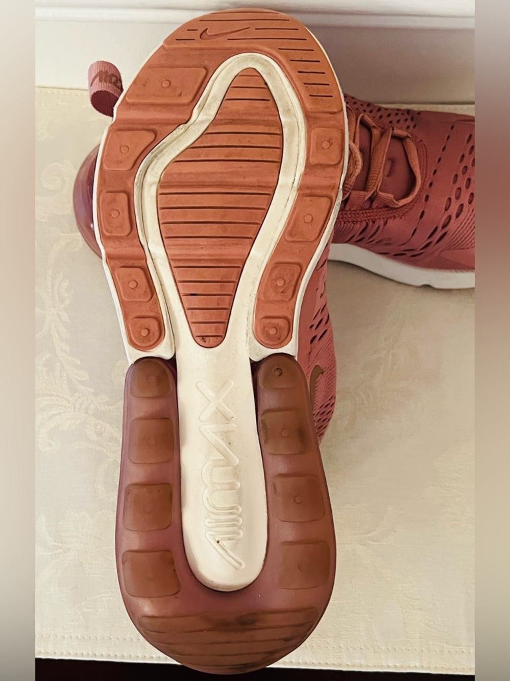 Nike Air Max 270 Rust Pink Running Women Sneakers BQ0969-600 - Sz 10 EUC - Picture 12 of 15